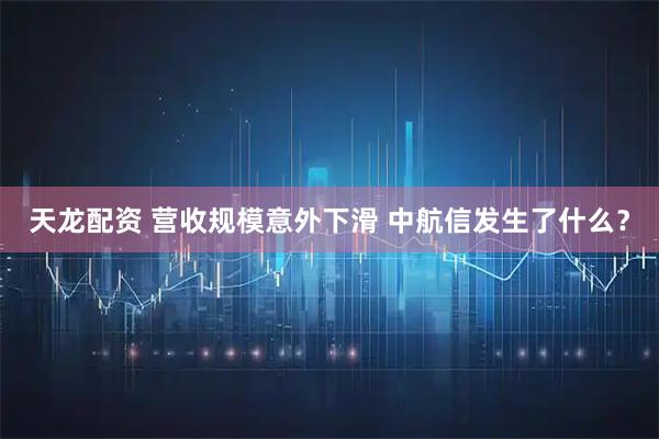 天龙配资 营收规模意外下滑 中航信发生了什么？